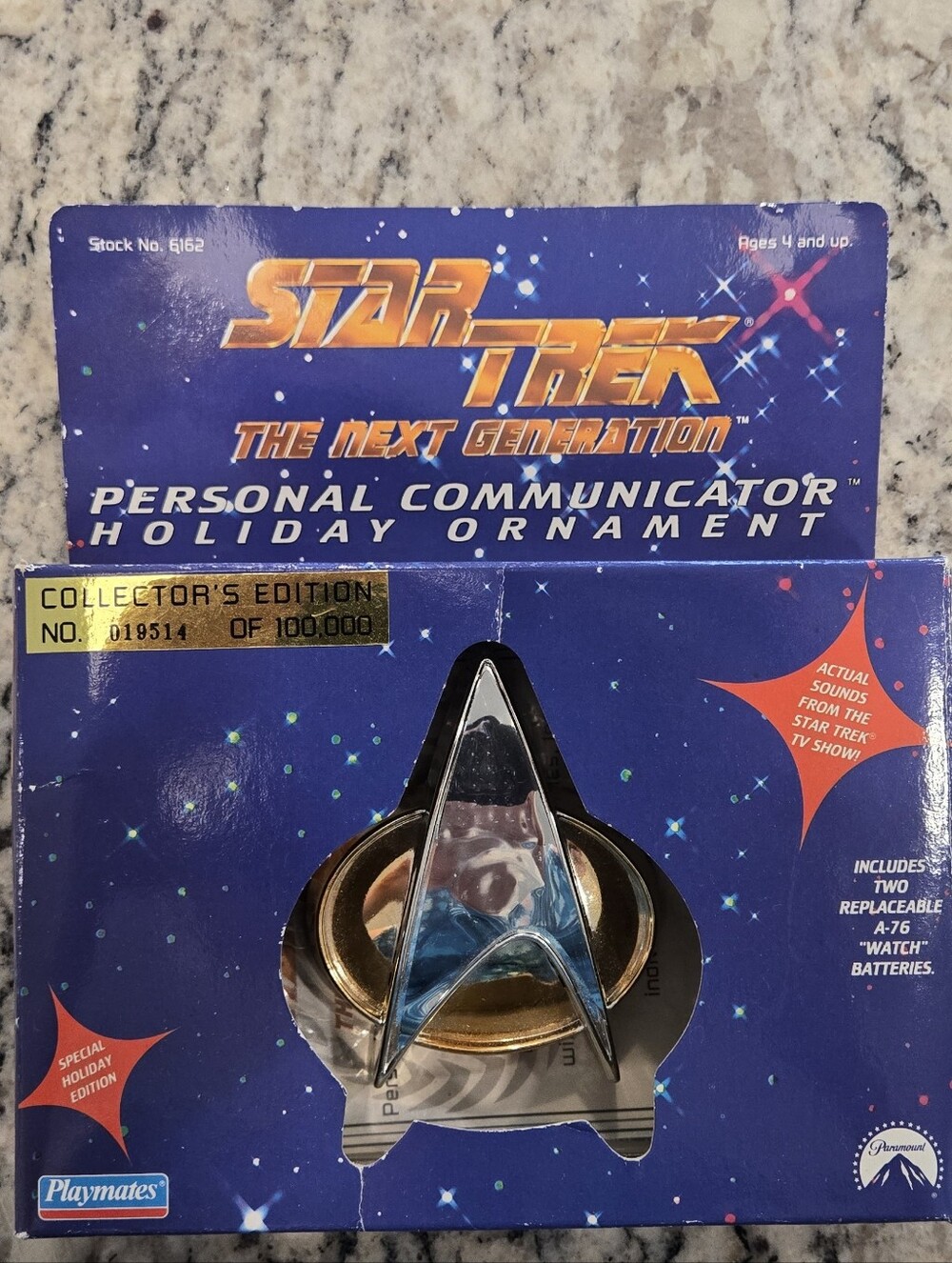Vintage 1993 Star Trek: The Next Generation Communicator Ornament